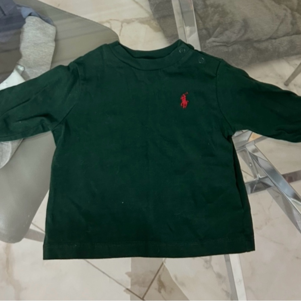 Ralph Lauren baby long sleeve  polo shirt 3M